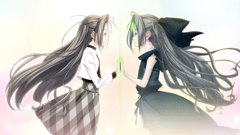 two girls facing each other