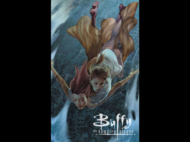 Two Girls Falling