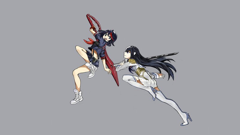 Two Girls Fighting — Gray
