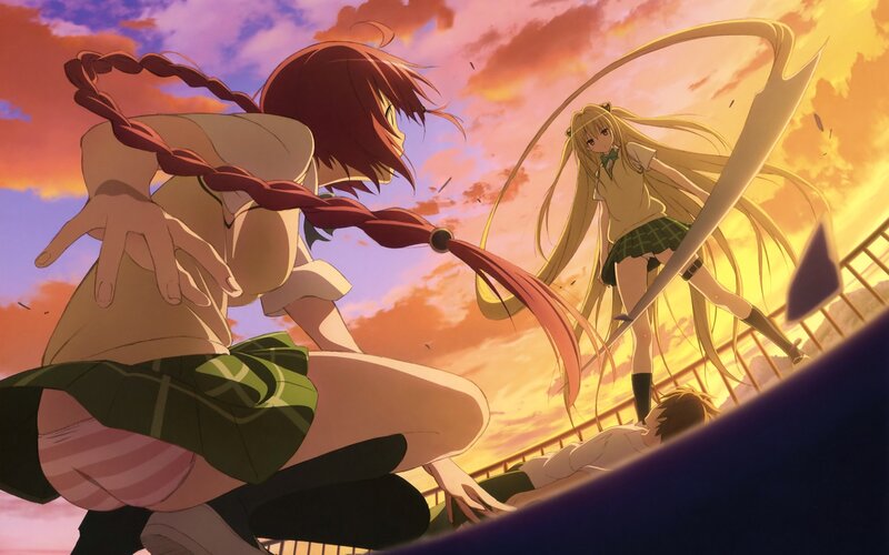 Two Girls Fighting on Bridge