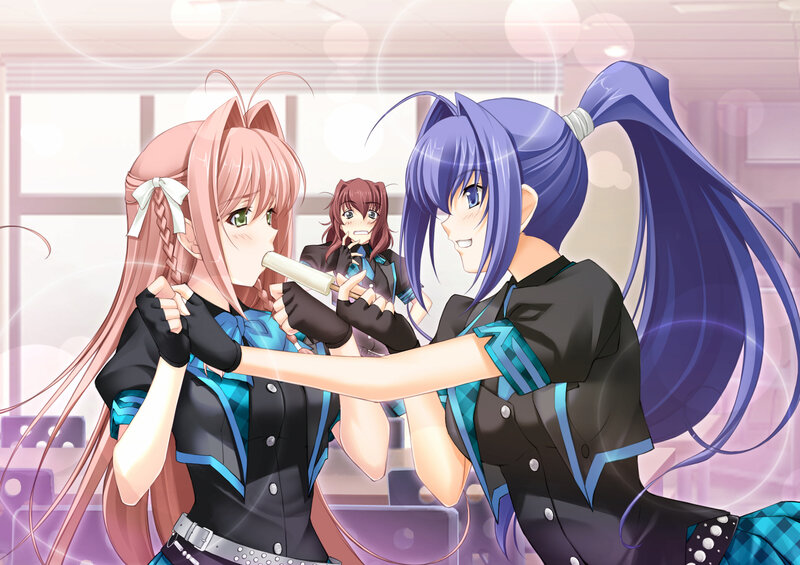 Two Girls Fighting — Pink, Playful