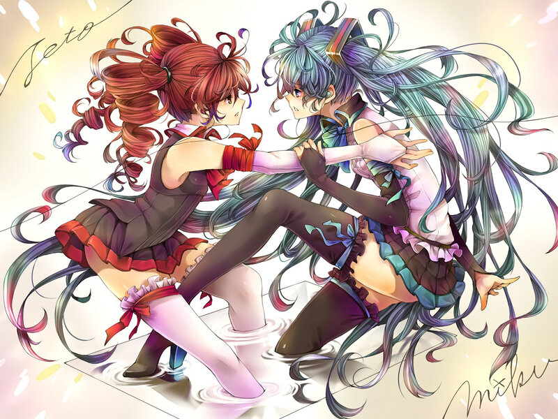 Two Girls Fighting — Purple, Dramatic, Digital Art