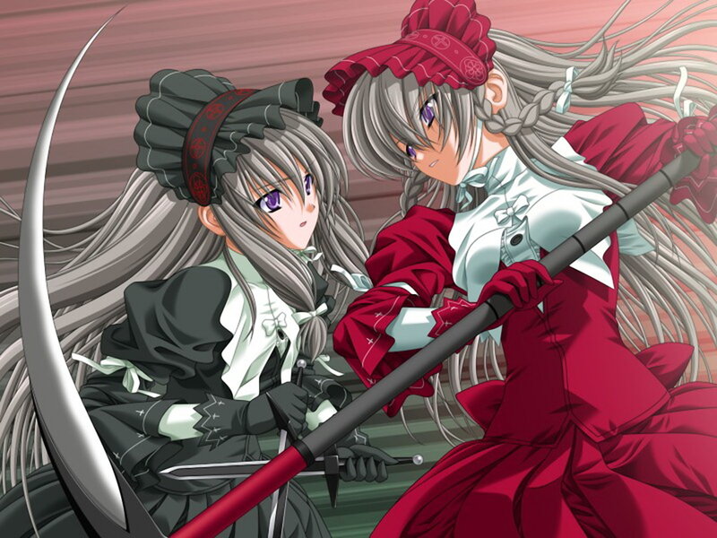Two Girls Fighting — Red, Intense