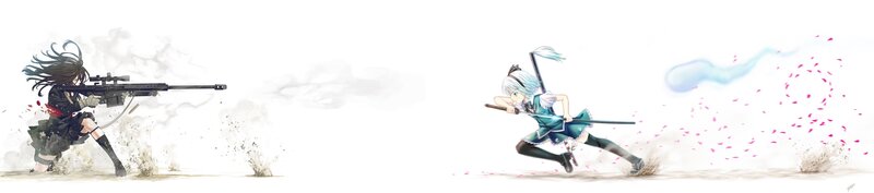 Two Girls Fighting — White, Action