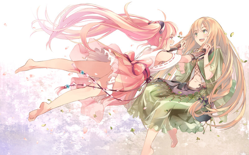 Two Girls Flying
