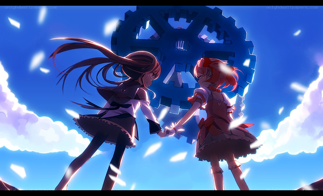 two girls holding hands
