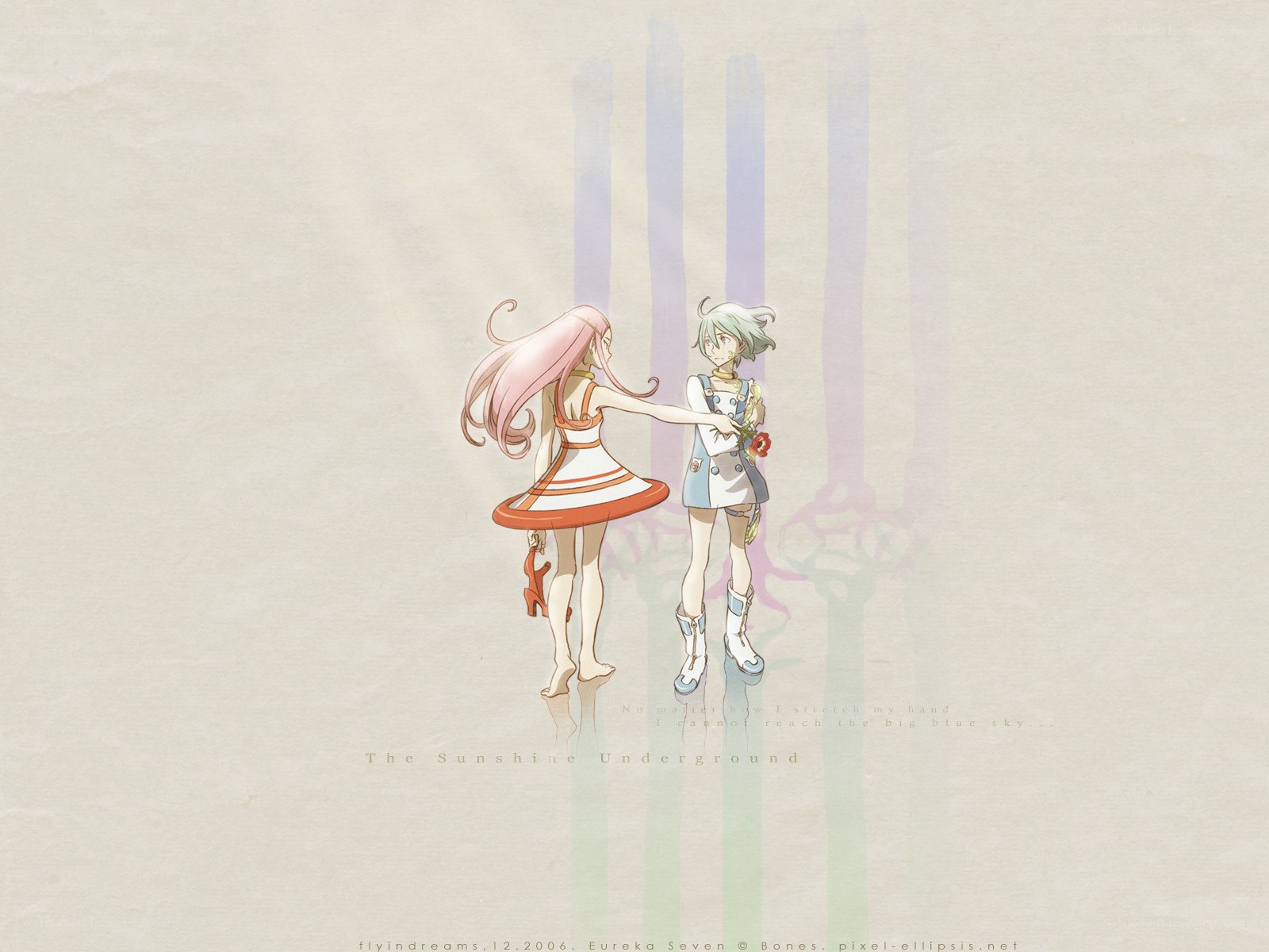 Two girls holding hands