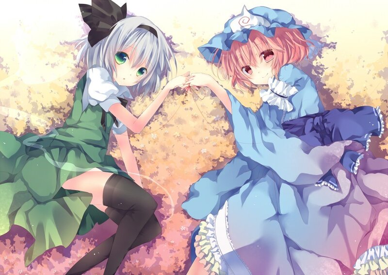 Two girls holding hands
