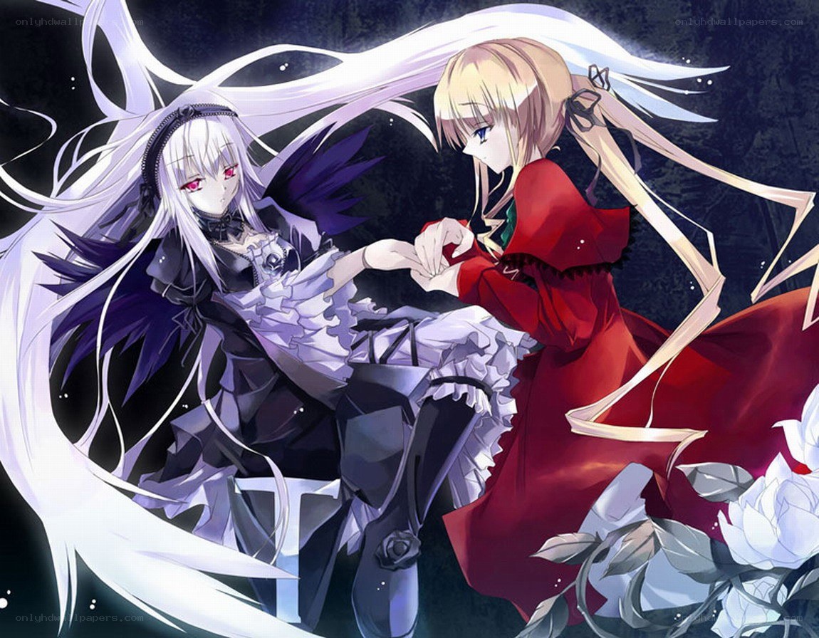 Two girls holding hands