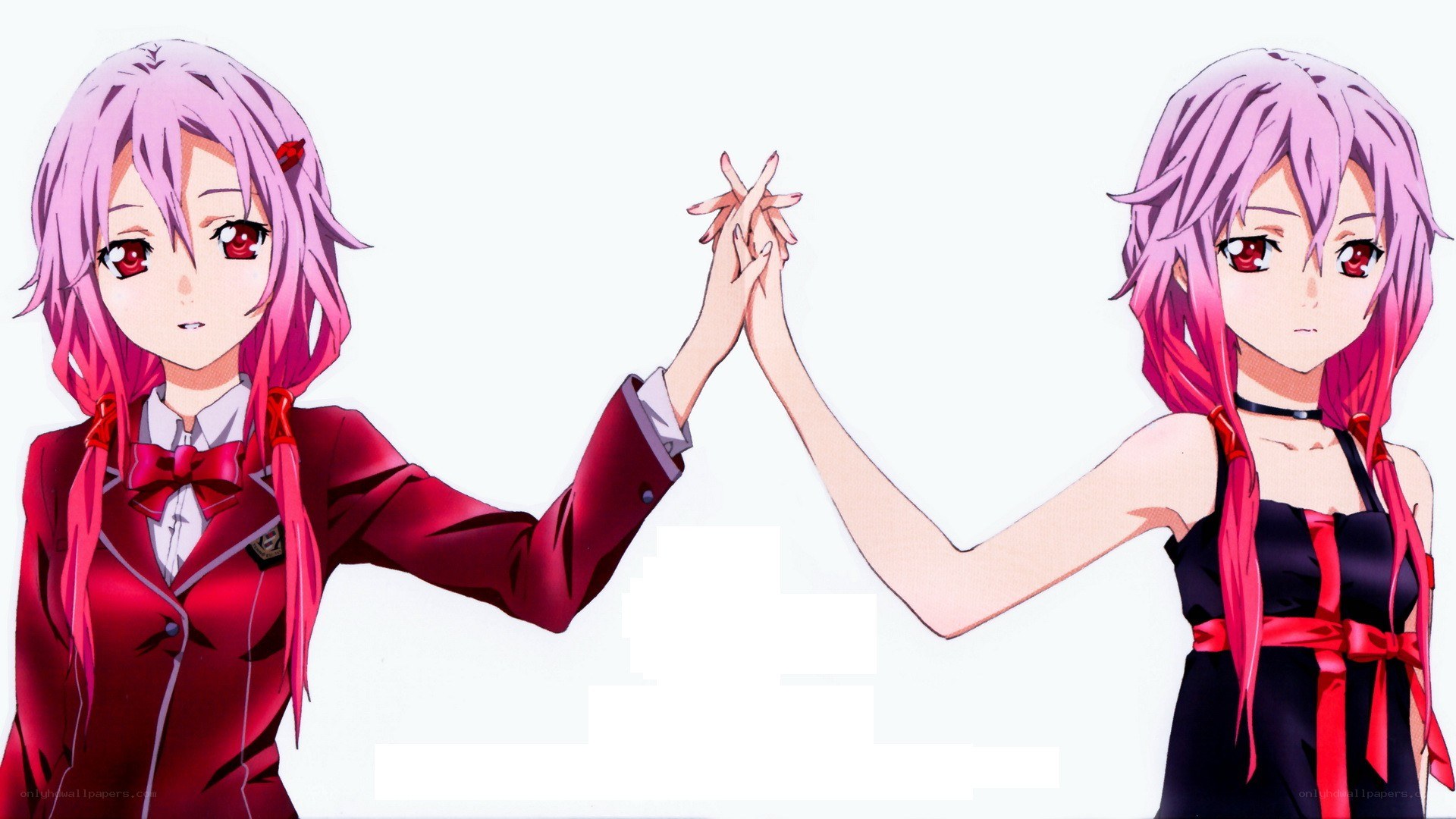 Two girls holding hands