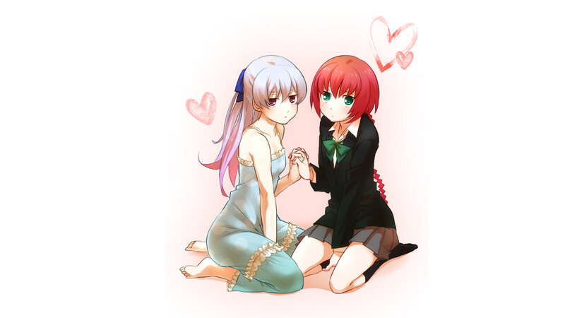 two girls holding hands