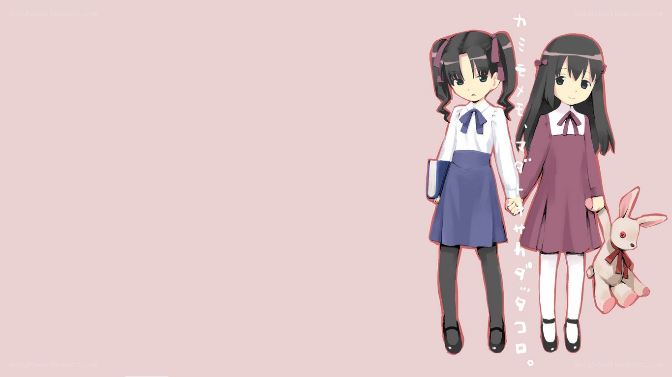 two girls holding hands