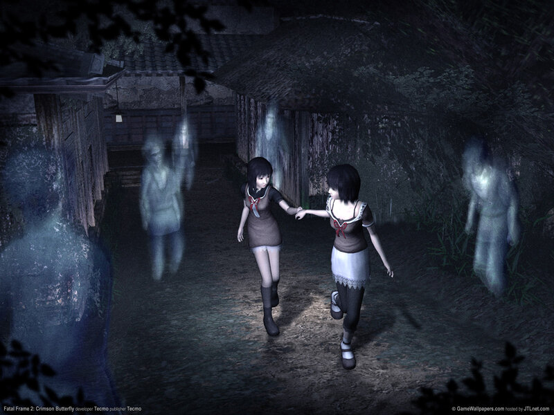 Two Girls Holding Hands — Black, Creepy