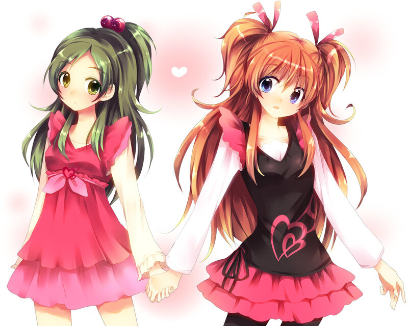 Two Girls Holding Hands — Pink, Sweet
