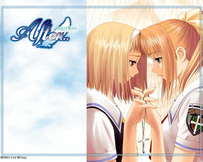 Two Girls Holding Hands — White, Sentimental