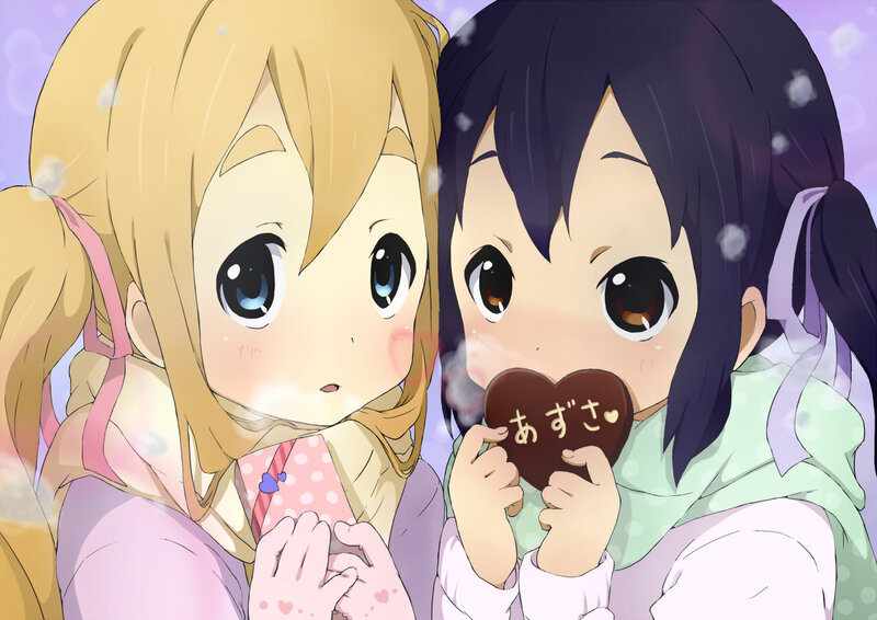Two Girls Holding Heart