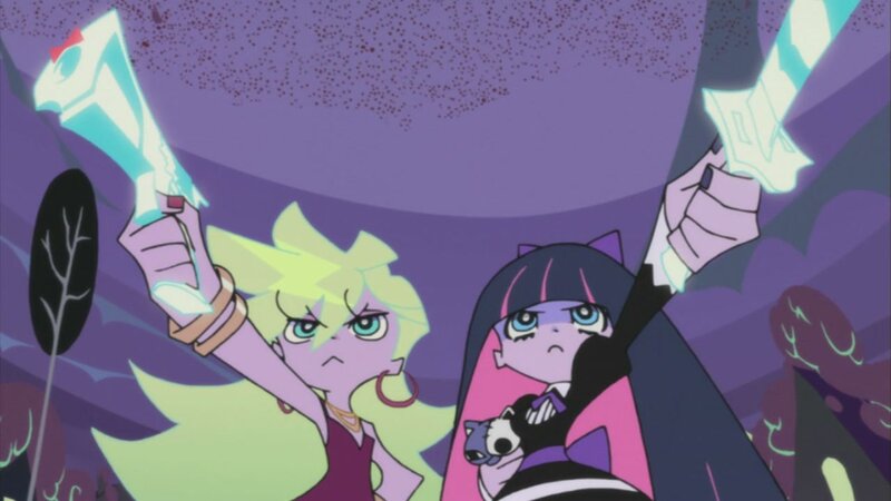 Two Girls Holding Swords