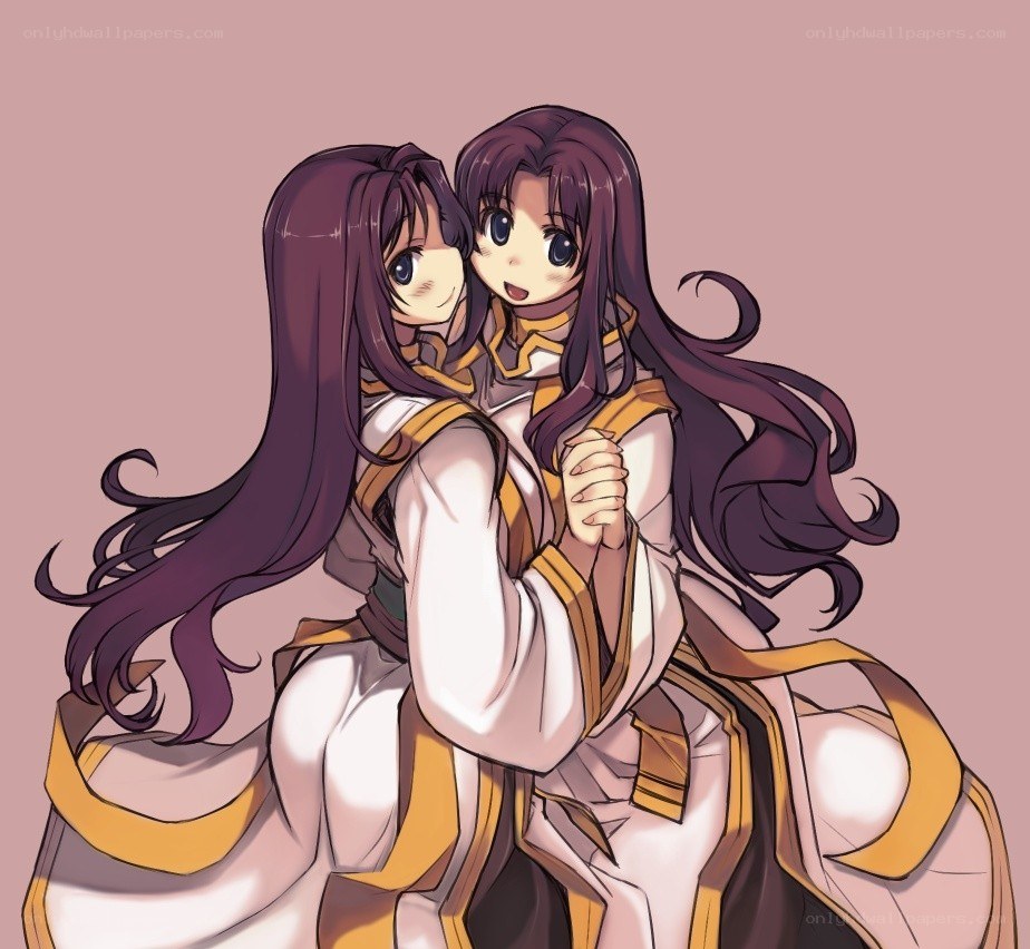 two girls hugging