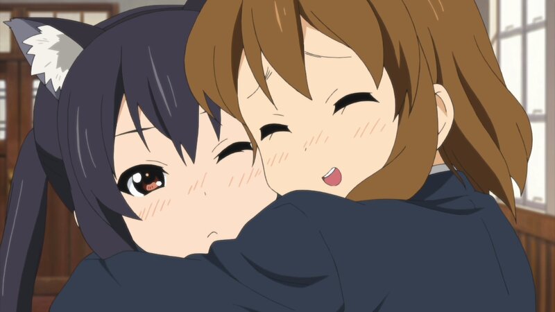 Two Girls Hugging — Brown, Affectionate, Afternoon