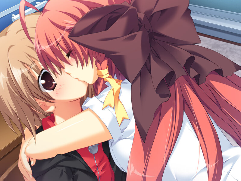 Two Girls Hugging — Pink, Affectionate
