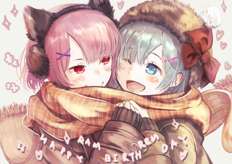Two Girls Hugging — Pink, Happy, Warm