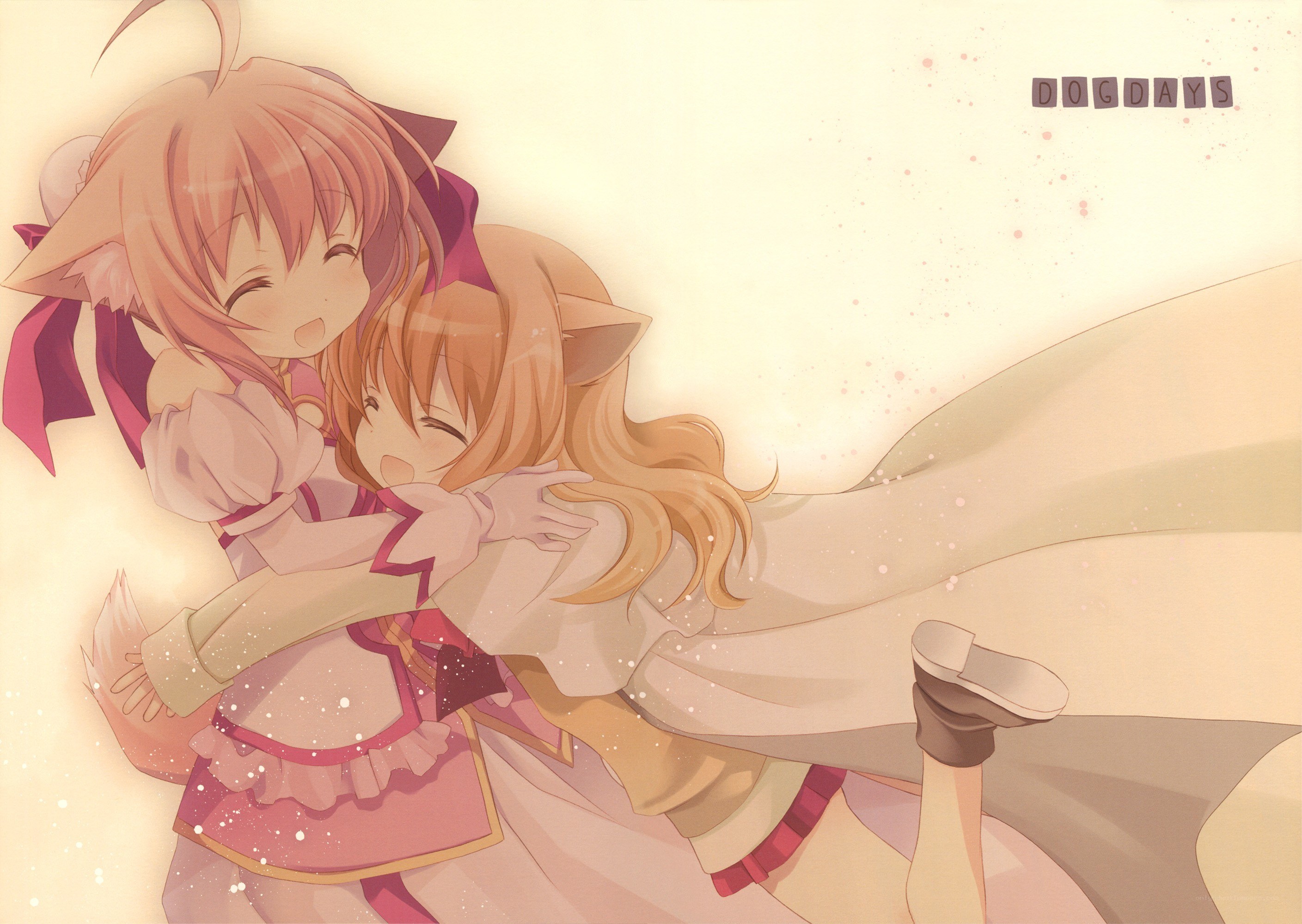 Two girls hugging warmly