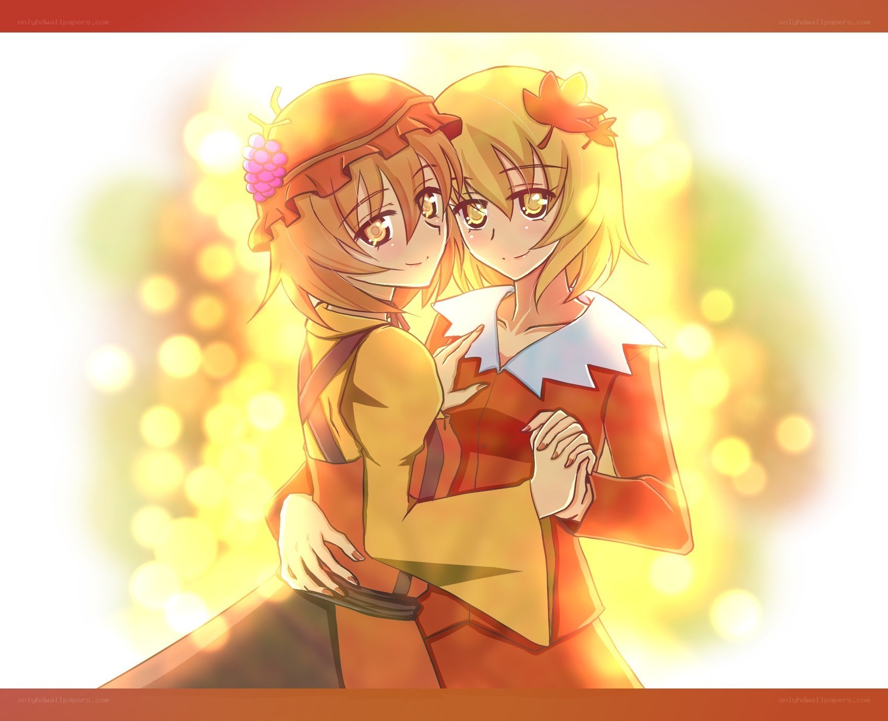 two girls hugging warmly