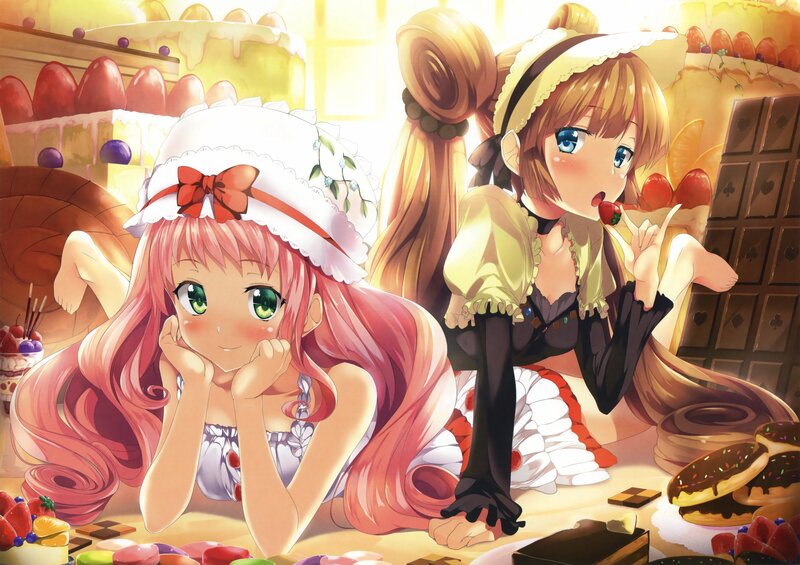 Two Girls in a Bakery — Yellow