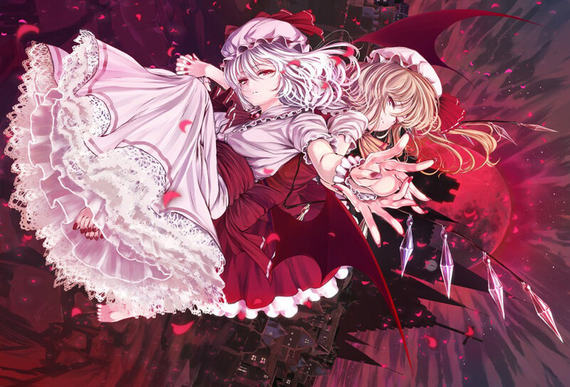 Two Girls in a Battle — Red, Dramatic
