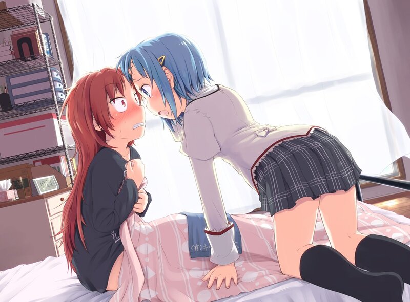 Two girls in a bedroom