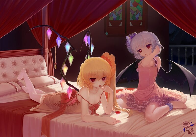 Two girls in a bedroom