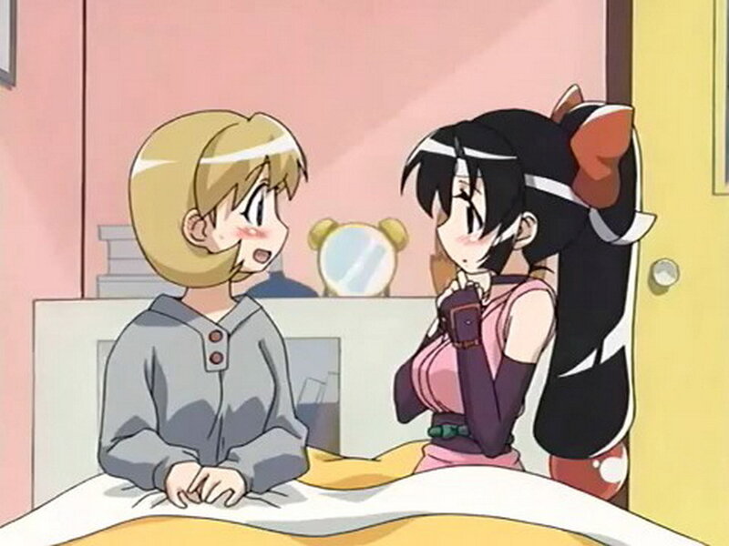 Two girls in a bedroom