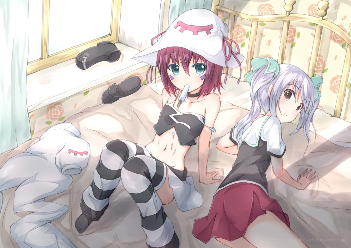Two girls in a bedroom
