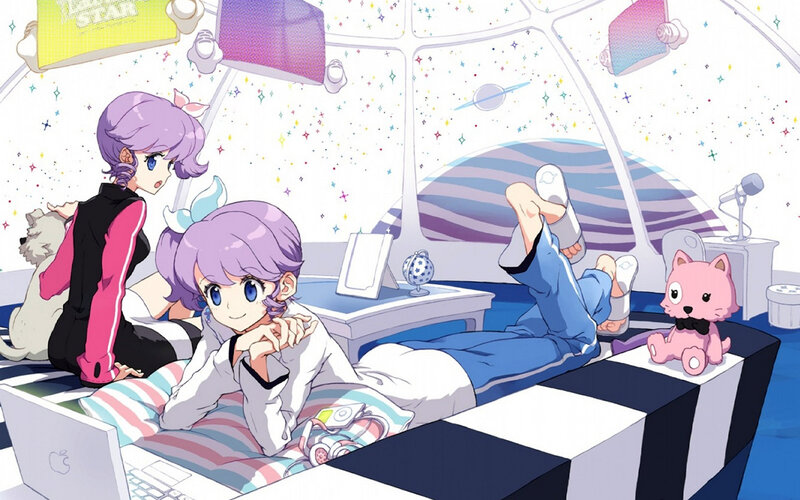 Two Girls in a Bedroom — Purple