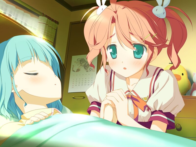 Two girls in a bedroom