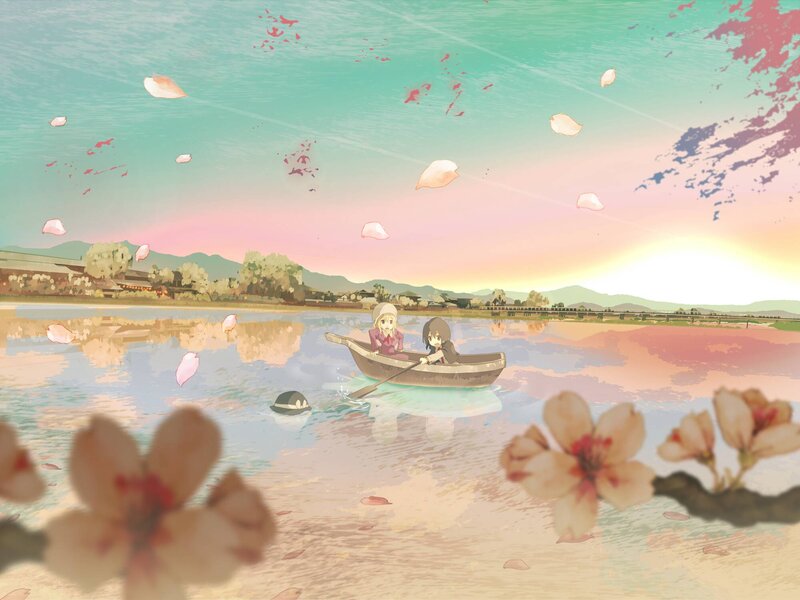 Two Girls in a Boat — Pink