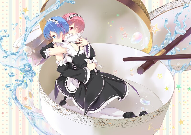 Two Girls in a Bowl