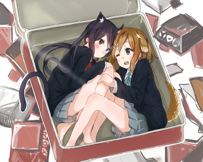 Two Girls in a Box