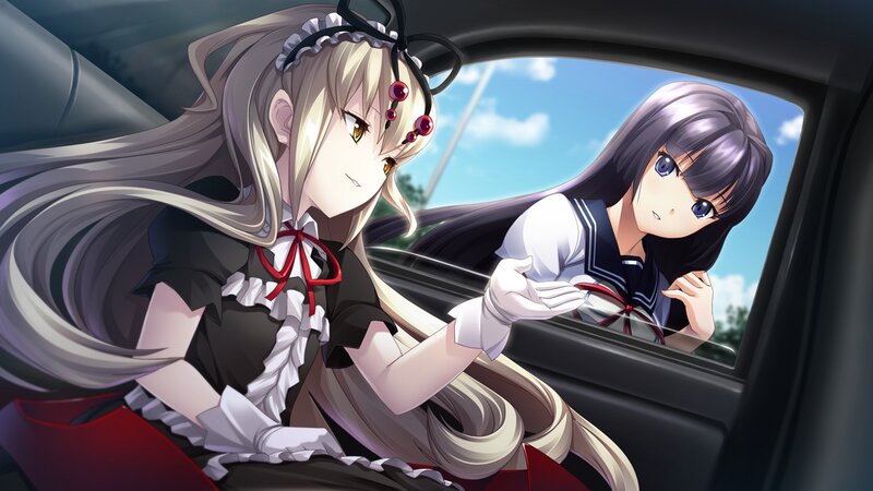Two Girls in a Car — Black