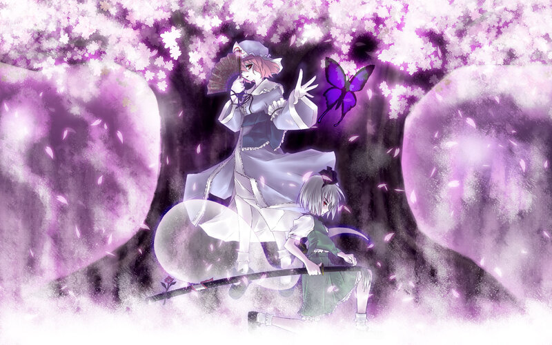 Two Girls in a Cherry Blossom
