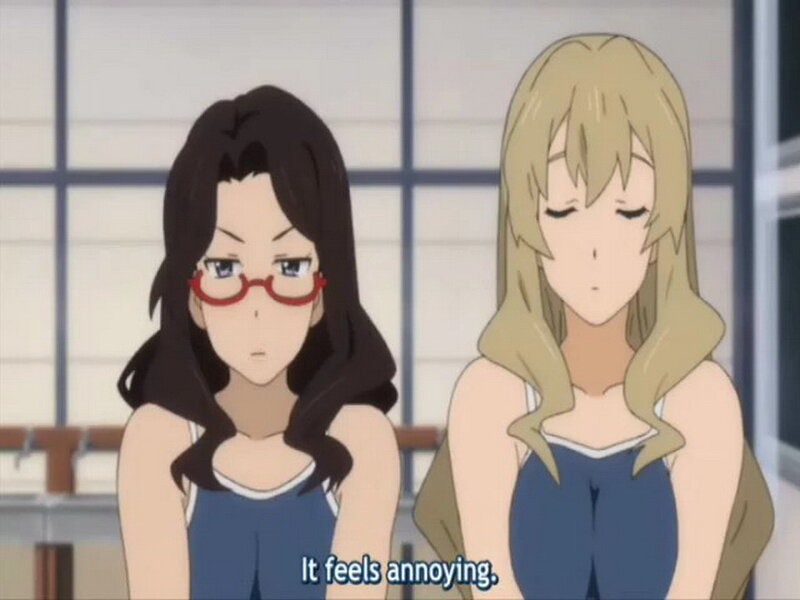 Two girls in a classroom
