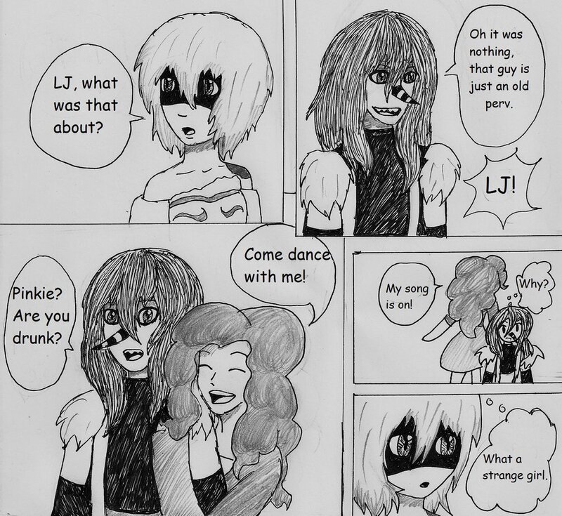 Two Girls in a Comic — Black