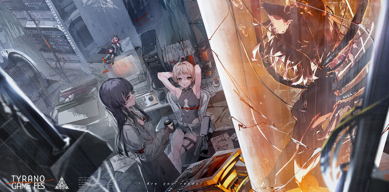 Two Girls in a Control Room
