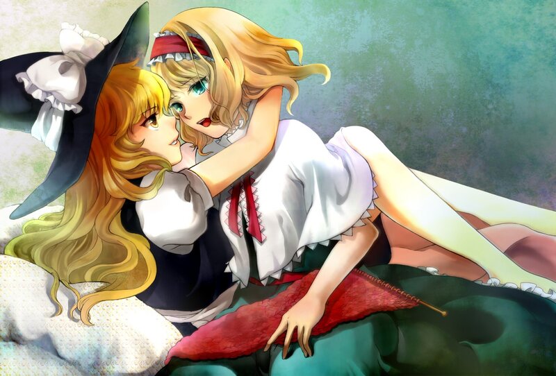 Two girls in a cozy embrace