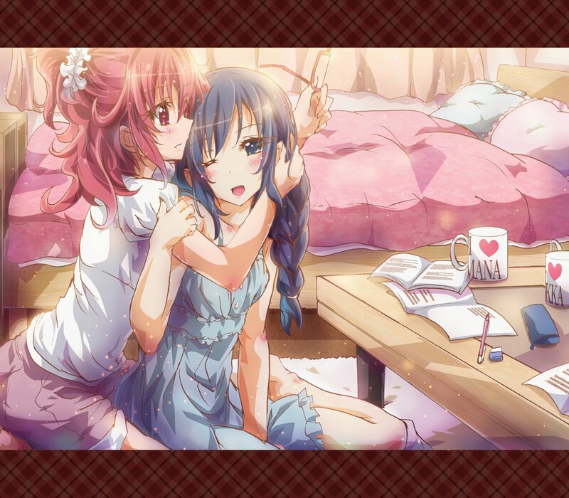 Two girls in a cozy room