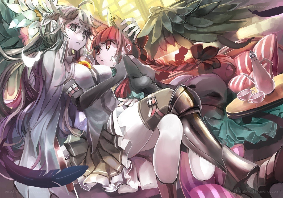 Two girls in a cozy setting
