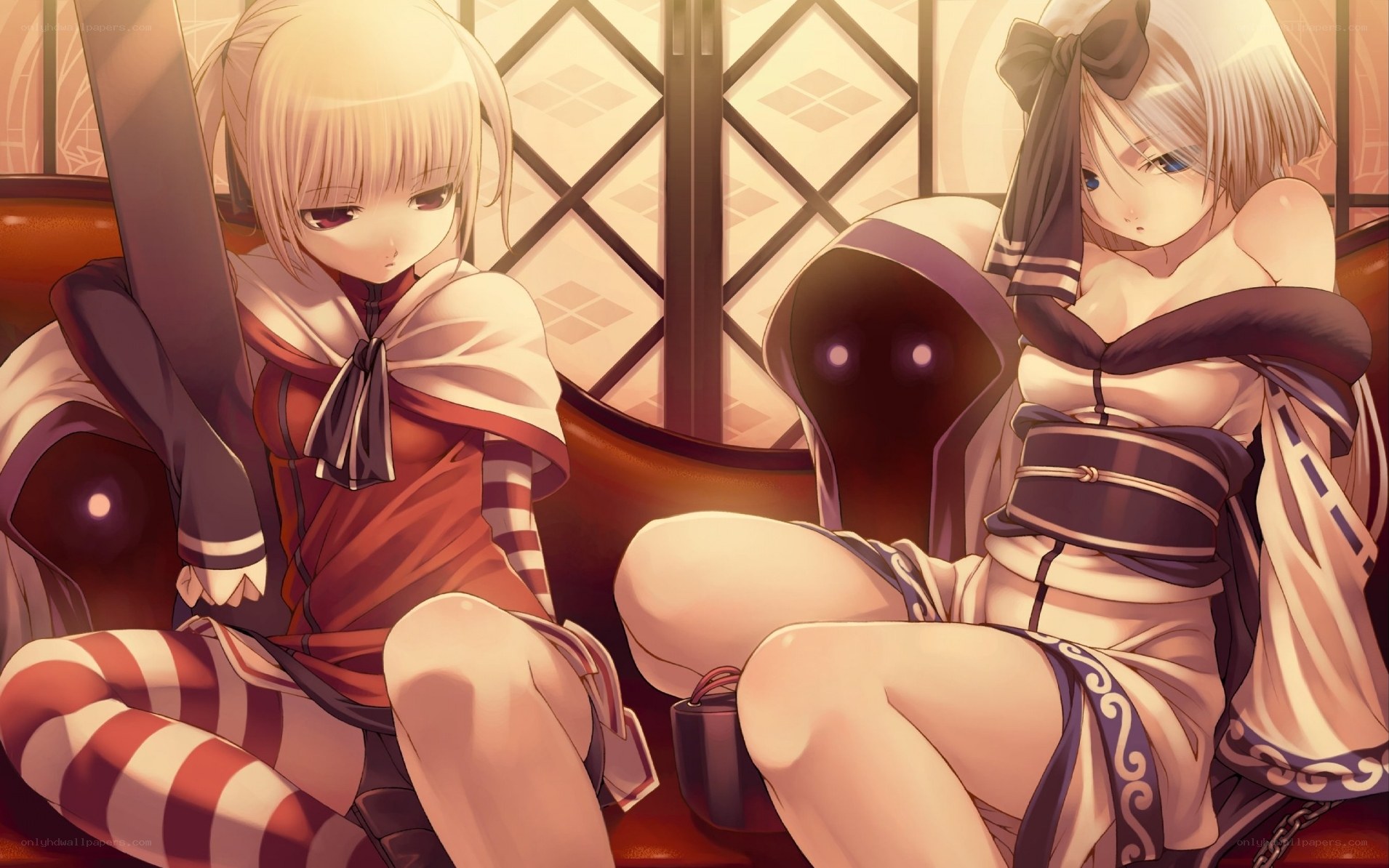 Two girls in a cozy setting