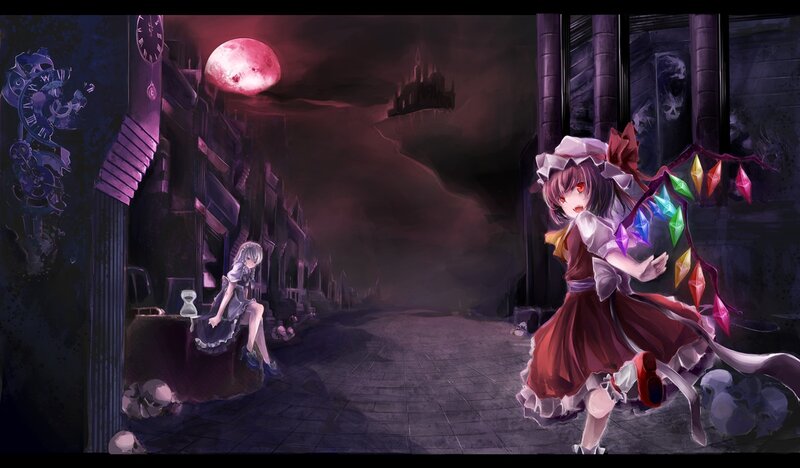 Two Girls in a Dark Alley — Purple
