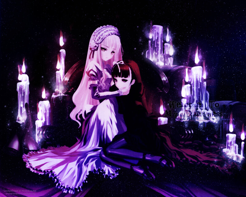 Two Girls in a Dark Room — Purple