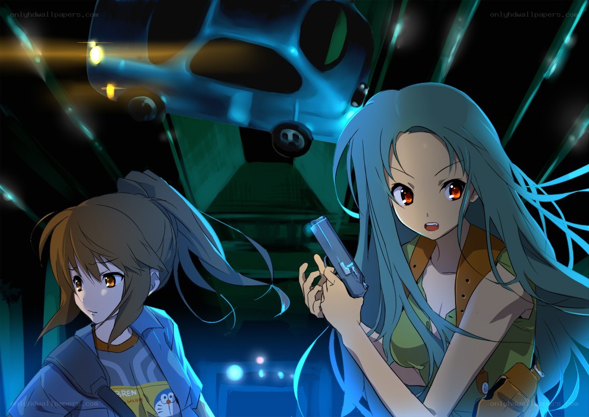 Two girls in a dark tunnel